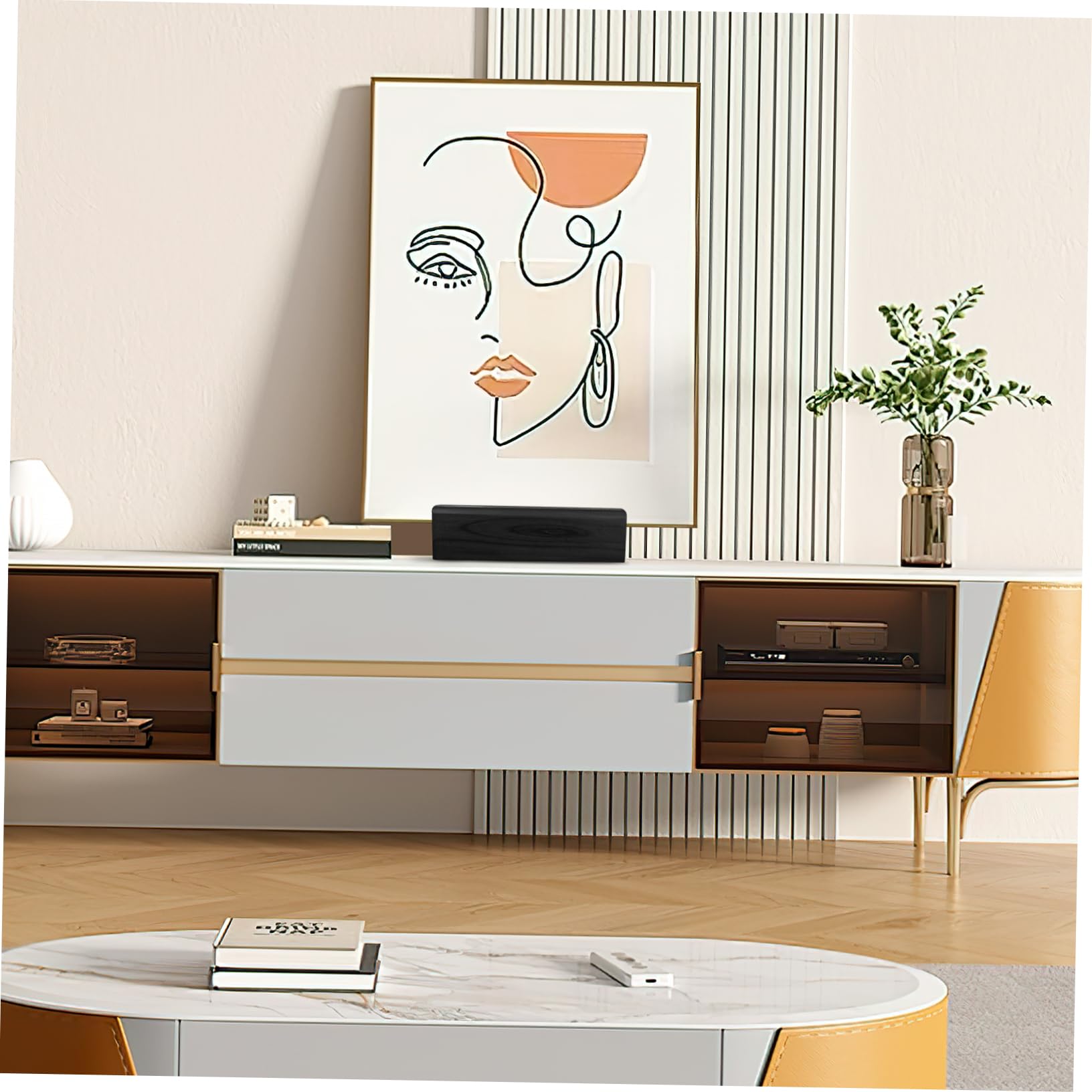 EXCEART Spiegelhalterung Aus Holz - Rutschfester Ständer Für Standspiegel