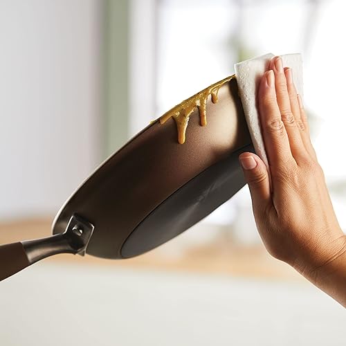 Miniatura 13 de Anolon Advanced Home - Juego de ollas y sartenes antiadherentes anodizados duros, 9 piezas, color bronce