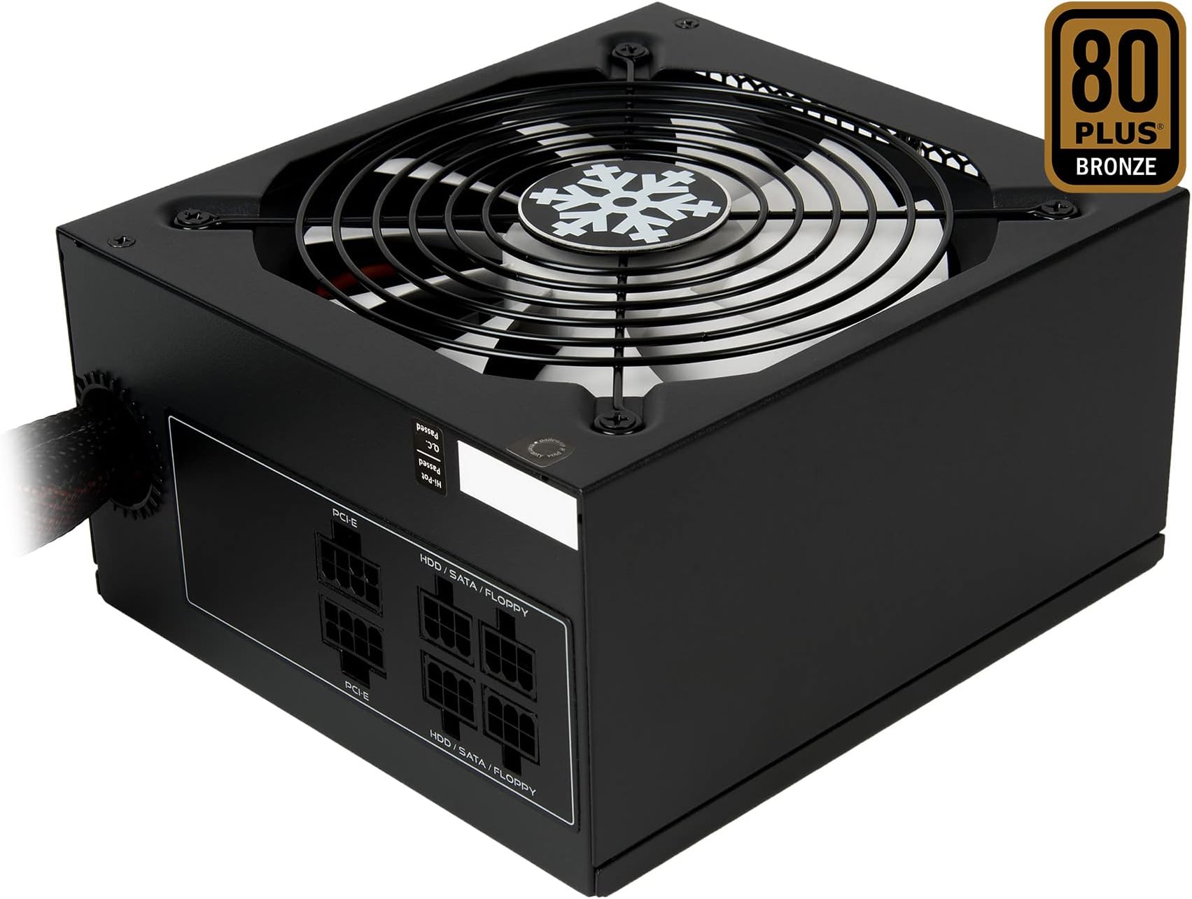 ROSEWILL Computer Modular Power Supply/PSU, Glacier Series 850 Watt 80 Plus Bronze Certified PSU with Silent 135mm Fan with Auto Fan Speed Control, 3 Year Warranty