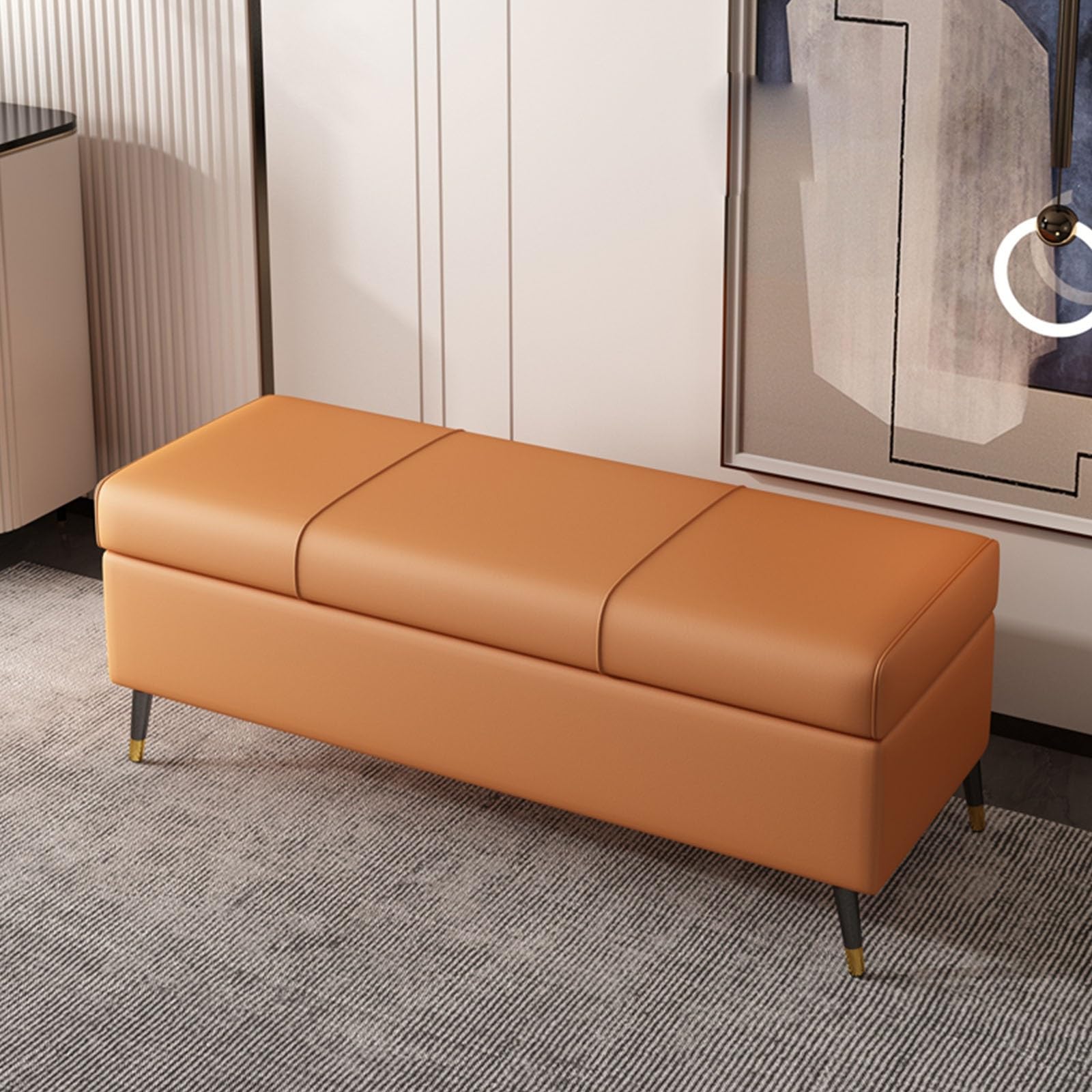 Tabouret de rangement pour chambre et salon : créez un coin lecture cosy et ordonné