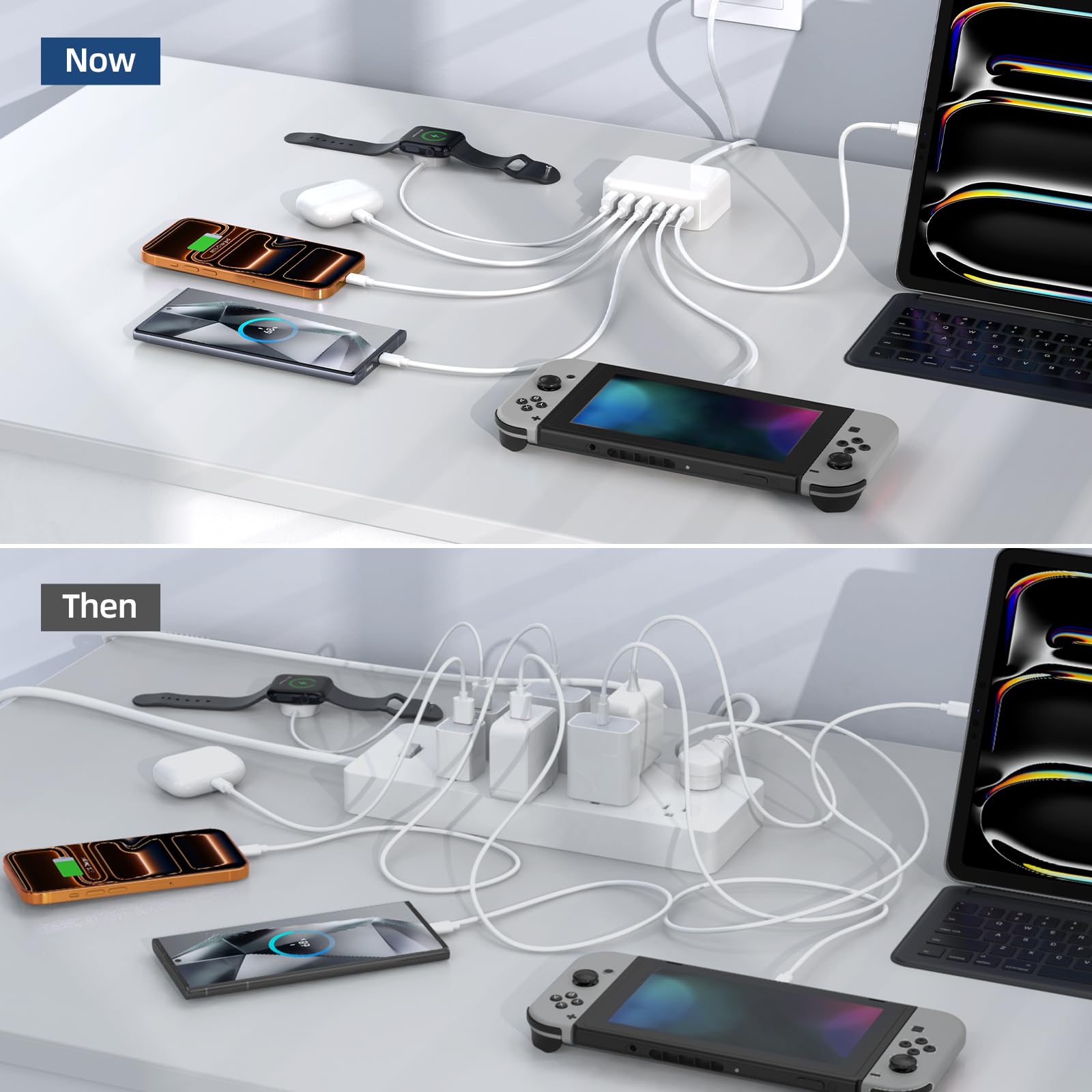 6-in-1 USB Charger - Charge 6 Devices! -8