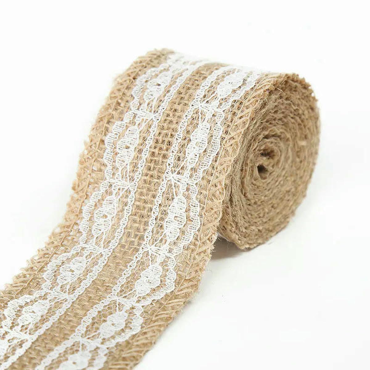 Jute Burlap Ribbon, Jute Burlap Ribbons Multicolor 5cm x 1 meter