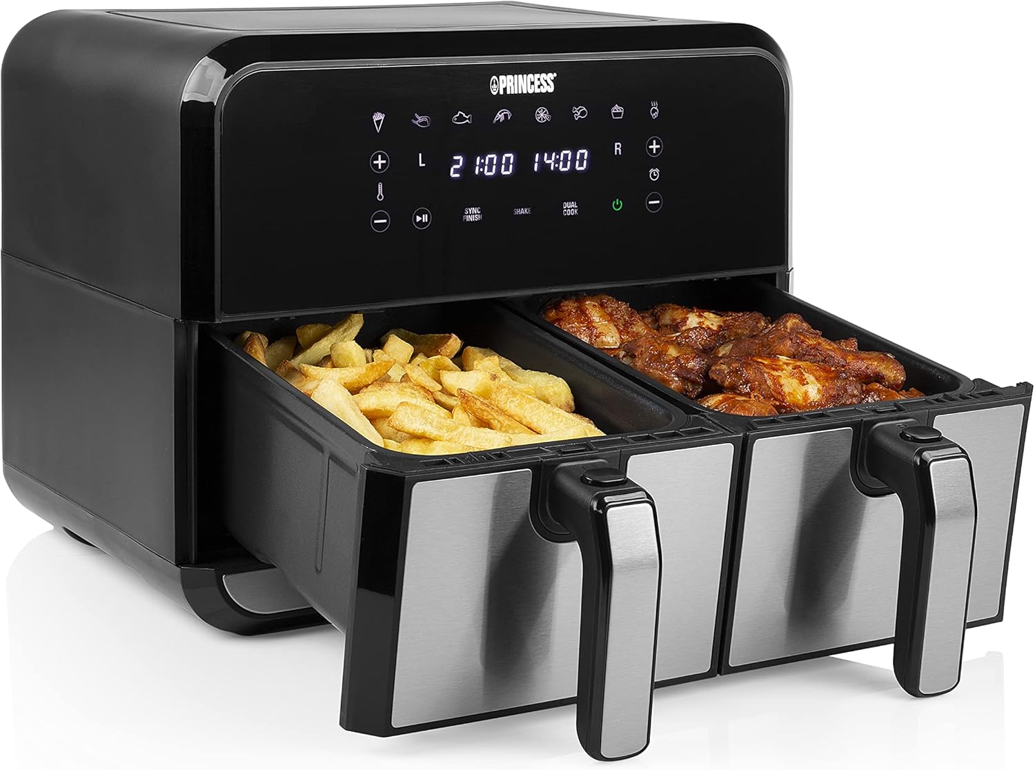 Princess Airfryer à double Panier Livre de recettes inclus 8 L 2