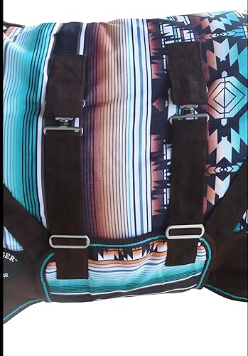 Miniatura 37 de 46" 1200D Manta de invierno para poni, burro, potro, caballo miniatura y caballo destetado CHALLENGER 51979B Marrón floral,Copo de nieve,Rosado hot