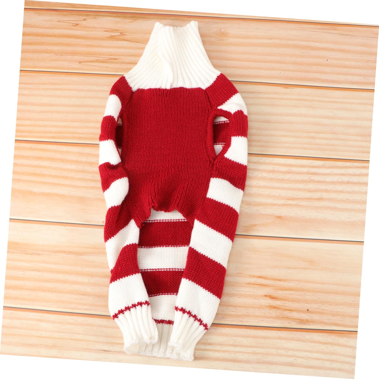 Levemolo Hundepullover mit Elchmuster für Haustiere Rot aus Acrylfasern Ärmellos Hält Warm Hundekleidung für Winterliche Weihnachtsfeier
