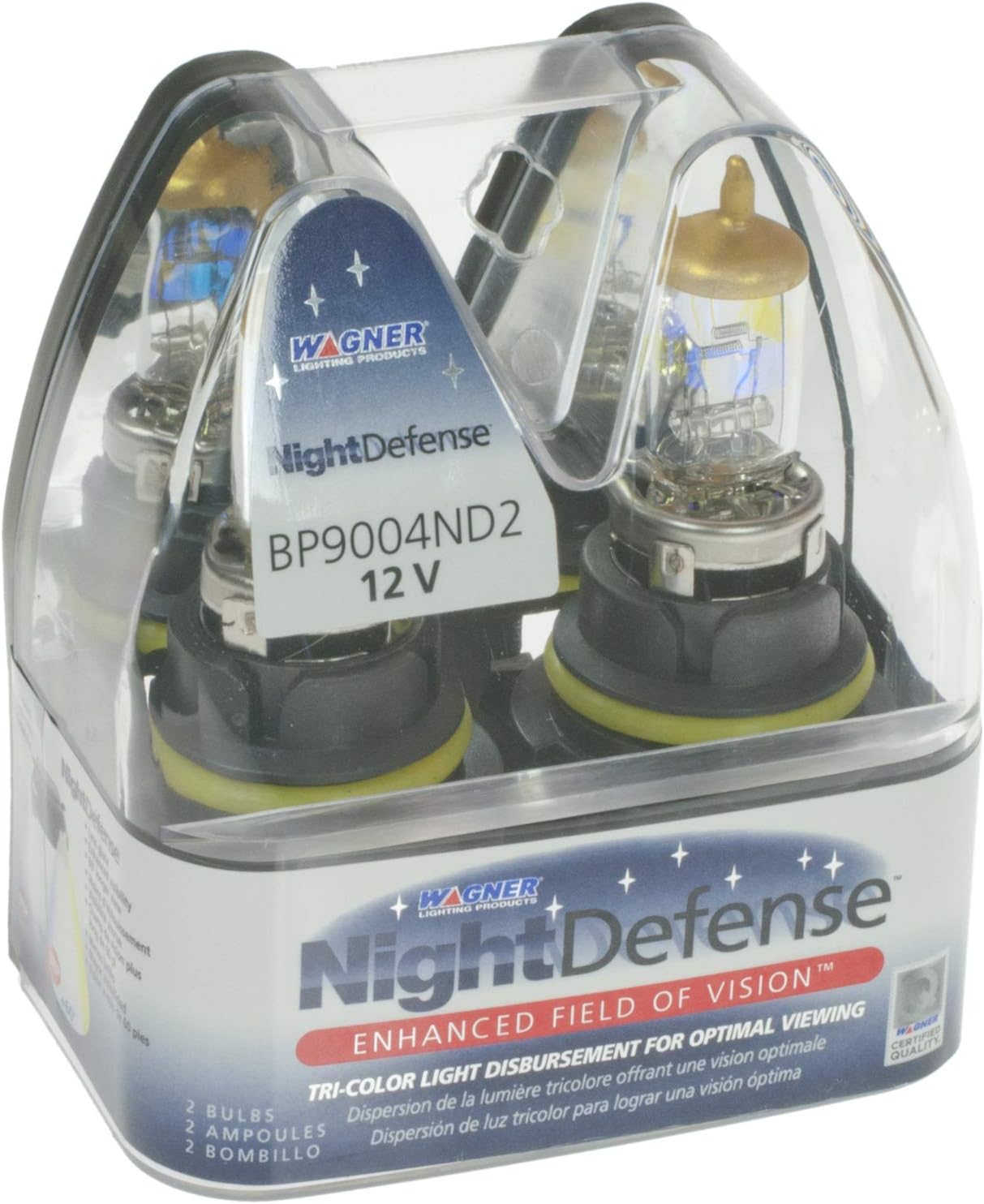 Wagner NightDefense BP9004ND2 Multi-Purpose Light Bulb Card of 2
