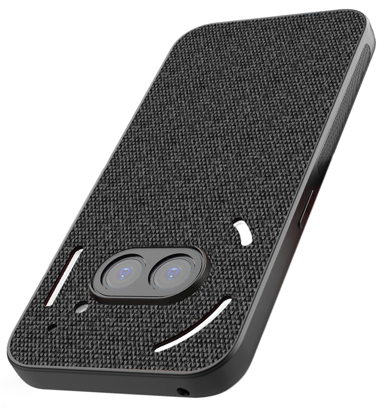 Kapa Soft Full Fabric Protective Back Case Cover for Nothing Phone 2A / 2A Plus | Shockproof Slim Hard Anti Slip Back Case (Black) (B0CZNM9DVQ) Amazon Price History, Amazon Price Tracker