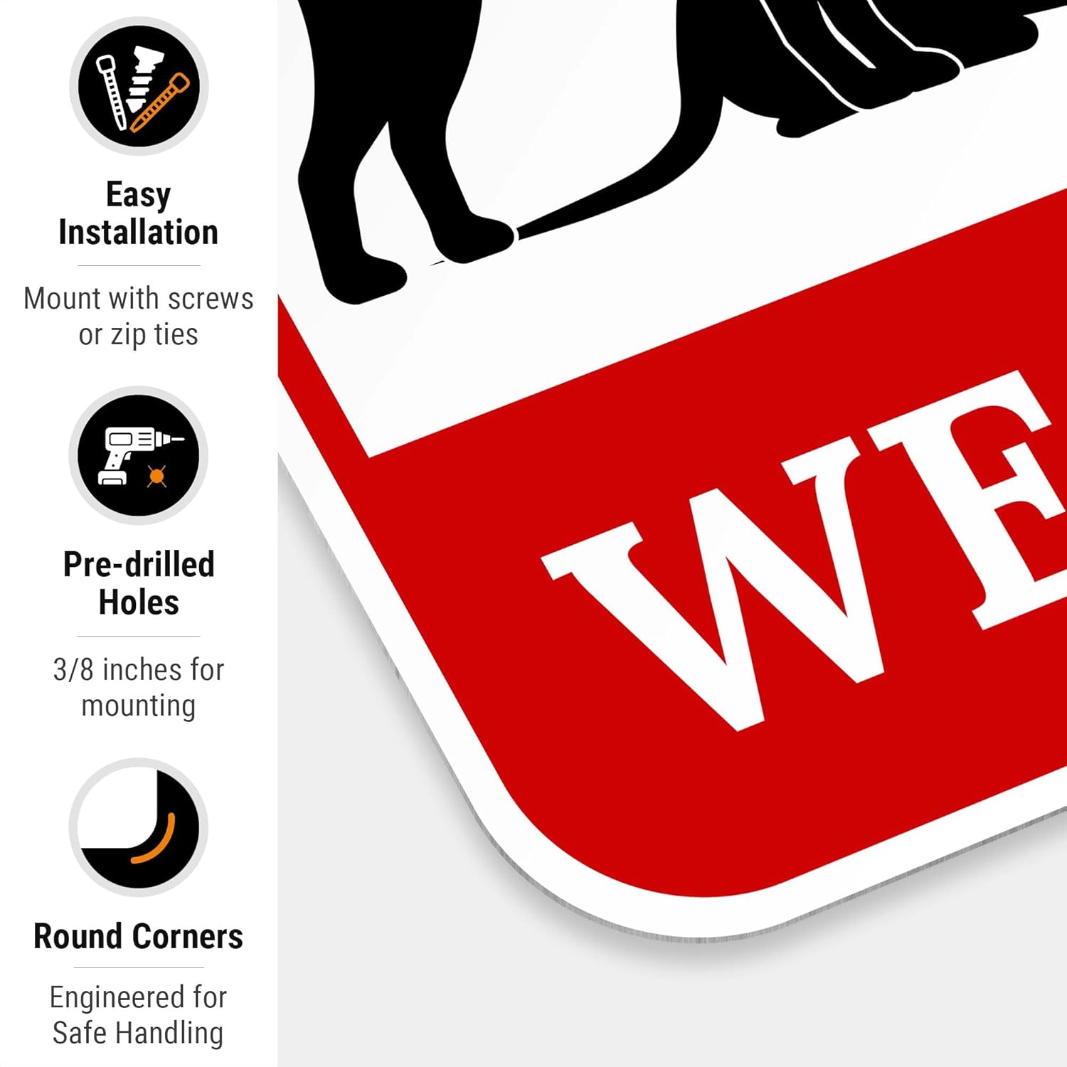 Can You Make It to The Fence in 3 Seconds We Can Sign, 12x18 Inches, Rust Free .063 Aluminum, Fade Resistant, Made in USA