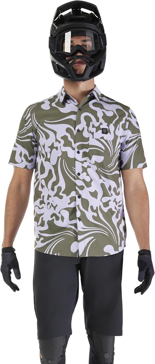 Fox Racing Men's Ranger SS Woven Button Down Mountain Bike Jersey