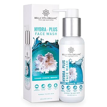 Bella Vita Organic Hydra Plus Face Wash for Deep Cleansing, Reduce Dark Spots, Acne Marks, All Skin Types, for Men & Women - 100 ml