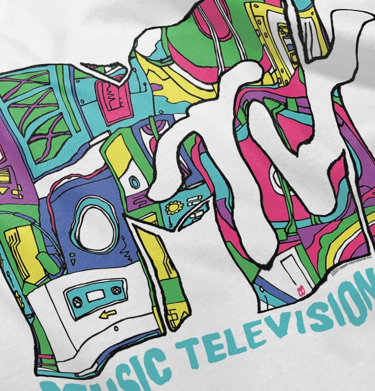 Retro 80s MTV Music Technology Logo Toddler Boy Girl T Shirt