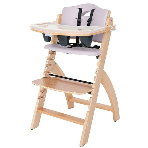 Miniatura 7 de Silla alta de madera con bandeja de Abiie Beyond La solución de asiento perfecta para tu hijo como silla alta para comedor 6meses hasta 250libras