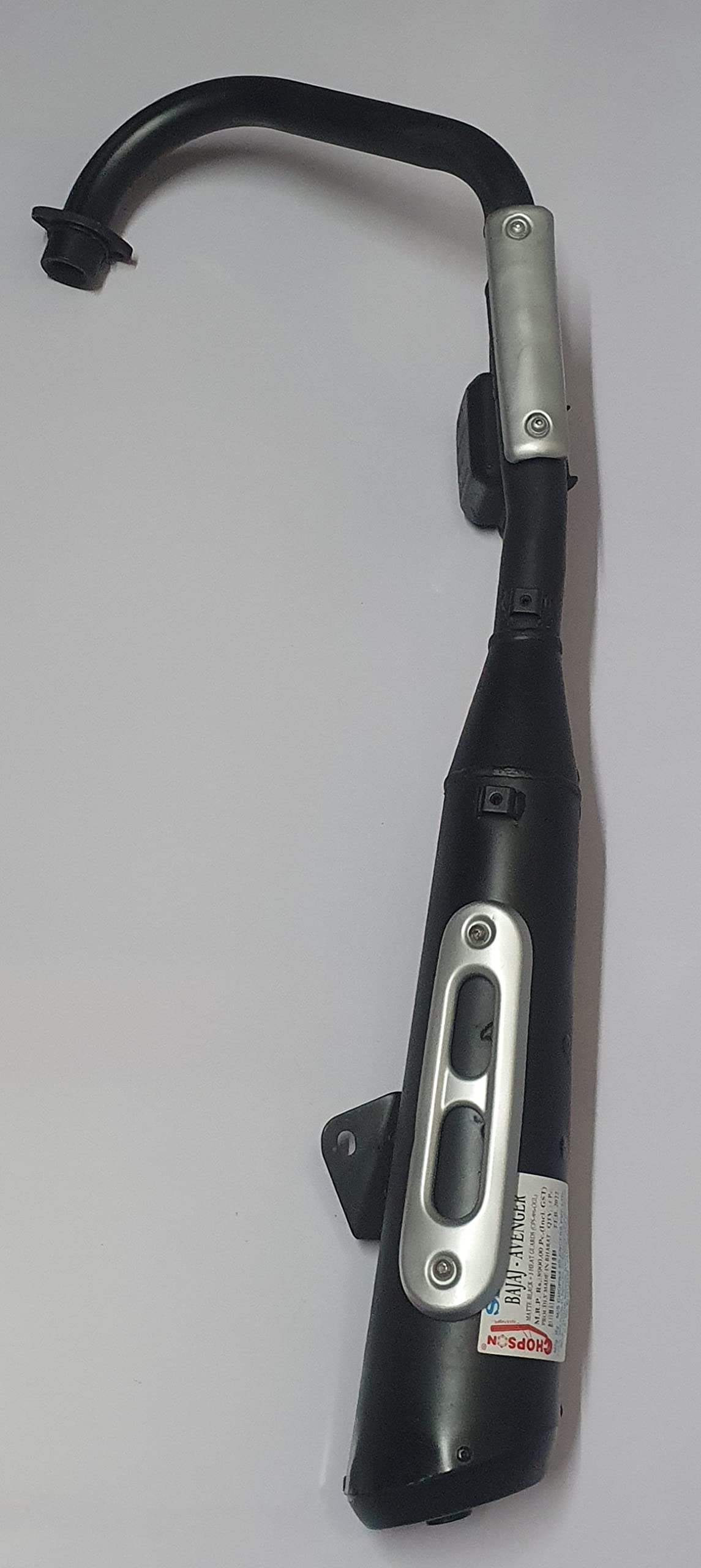 CHOPSON Silencer for Replacement in Bajaj Avenger Motorcycle. It's a Matte Black Silencer. (Matte Black). It Comes Along with 3 Heat Shields and a Packing Ring-image-48