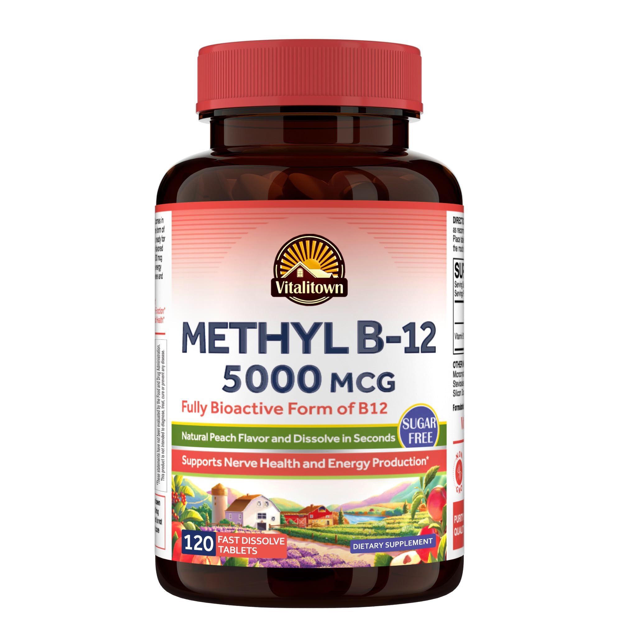 Vitalitown Vitamin B12 (Methyl B12) 5000 mcg