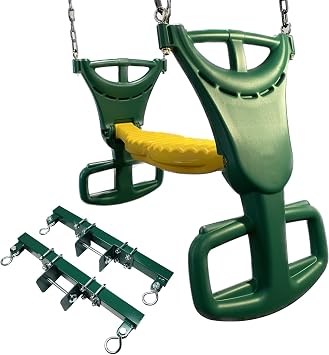 Back-to-Back Dual Glider Swing for Swing Sets, Heavy Duty Two Person Tandem Swing