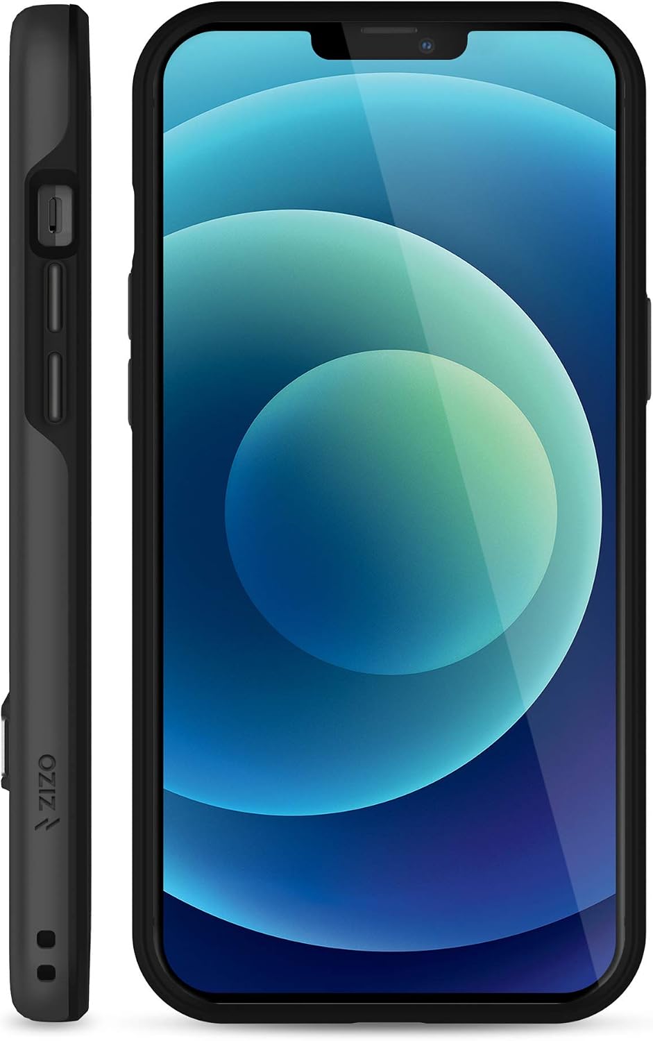 Zizo Transform Series for iPhone 12 / iPhone 12 Pro Case - Rugged Dual-Layer Protection with Kickstand - Black