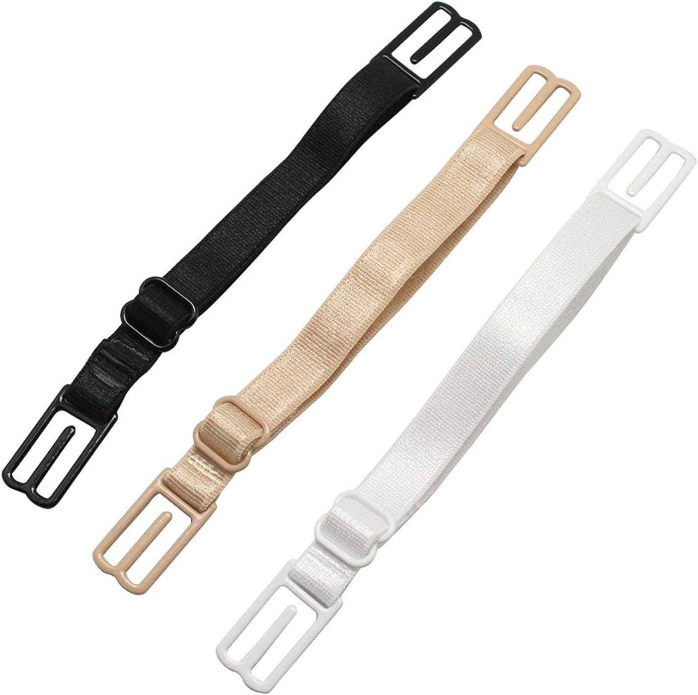 SINDBIN 3Pcs No-slip Bra Strap Holder,Women's Adjustable Elastic Bra Straps
