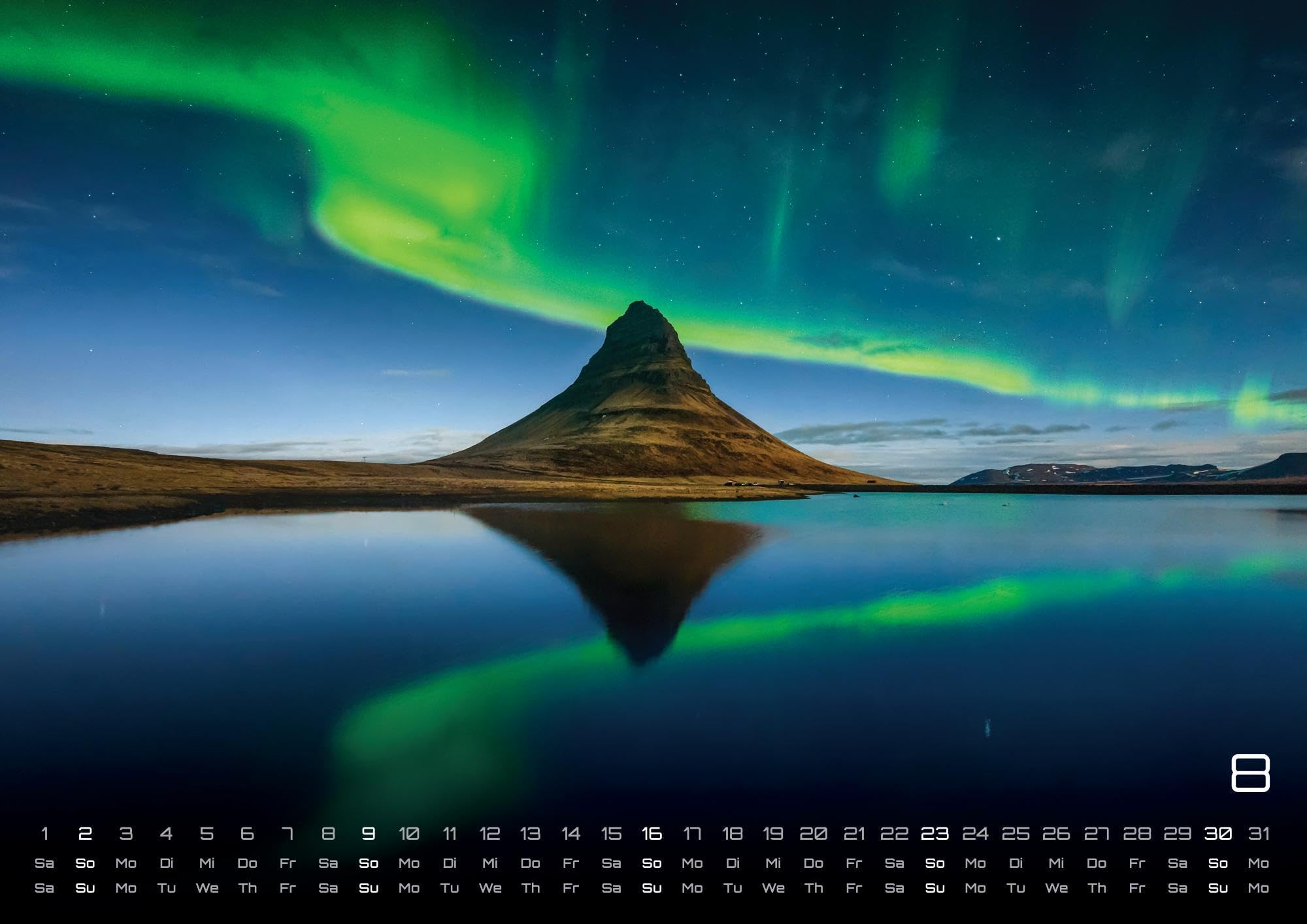 Polarlichter - grandiose Naturschauspiele - 2026 - Kalender DIN A2: Der Wandkalender mit den schönsten Motiven der Polarlichter im hohen Norden für ... extragroßen Format DIN A2 (ca. 60 x 42 cm)!