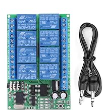 Dtmf Relay Board، AD22A08 DC 12V 8CH DTMF Relay Phone Voice Decoder Remote Controller Switch Module