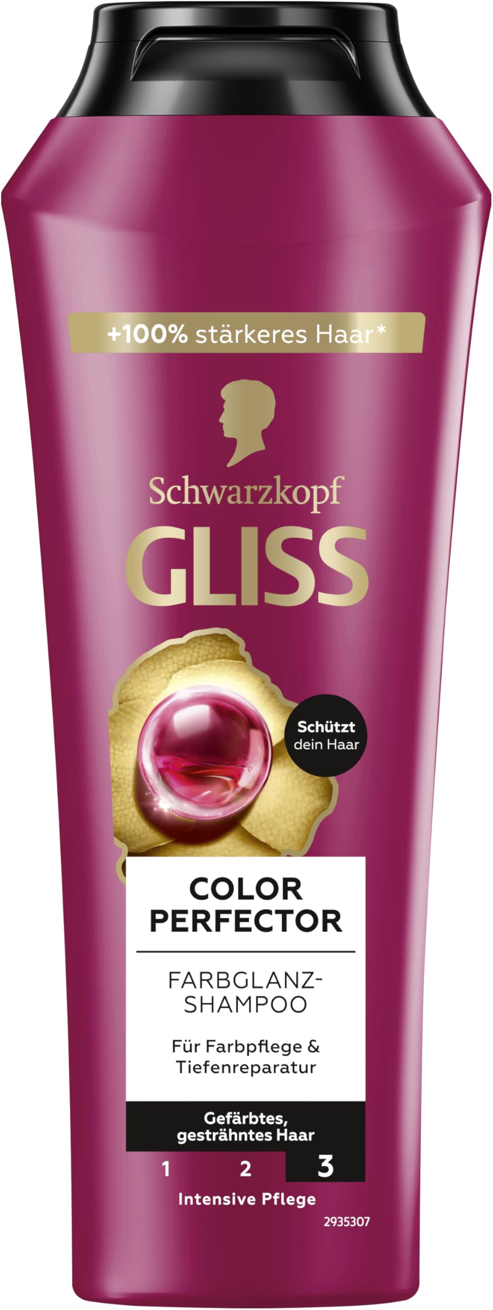 Schwarzkopf Gliss – Ultimate Colour Shampoo – For Color-Treated Hair or with Wicks – 250 ml