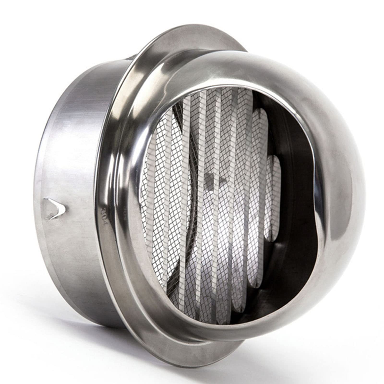 WORDFUN Bouches D'aération en Acier Inoxydable, Grille D'aération Ronde, Grille De Ventilation pour Cuisine, Grille D'évacuation d'air Ronde, Un Large Éventail De Tailles À Choisir