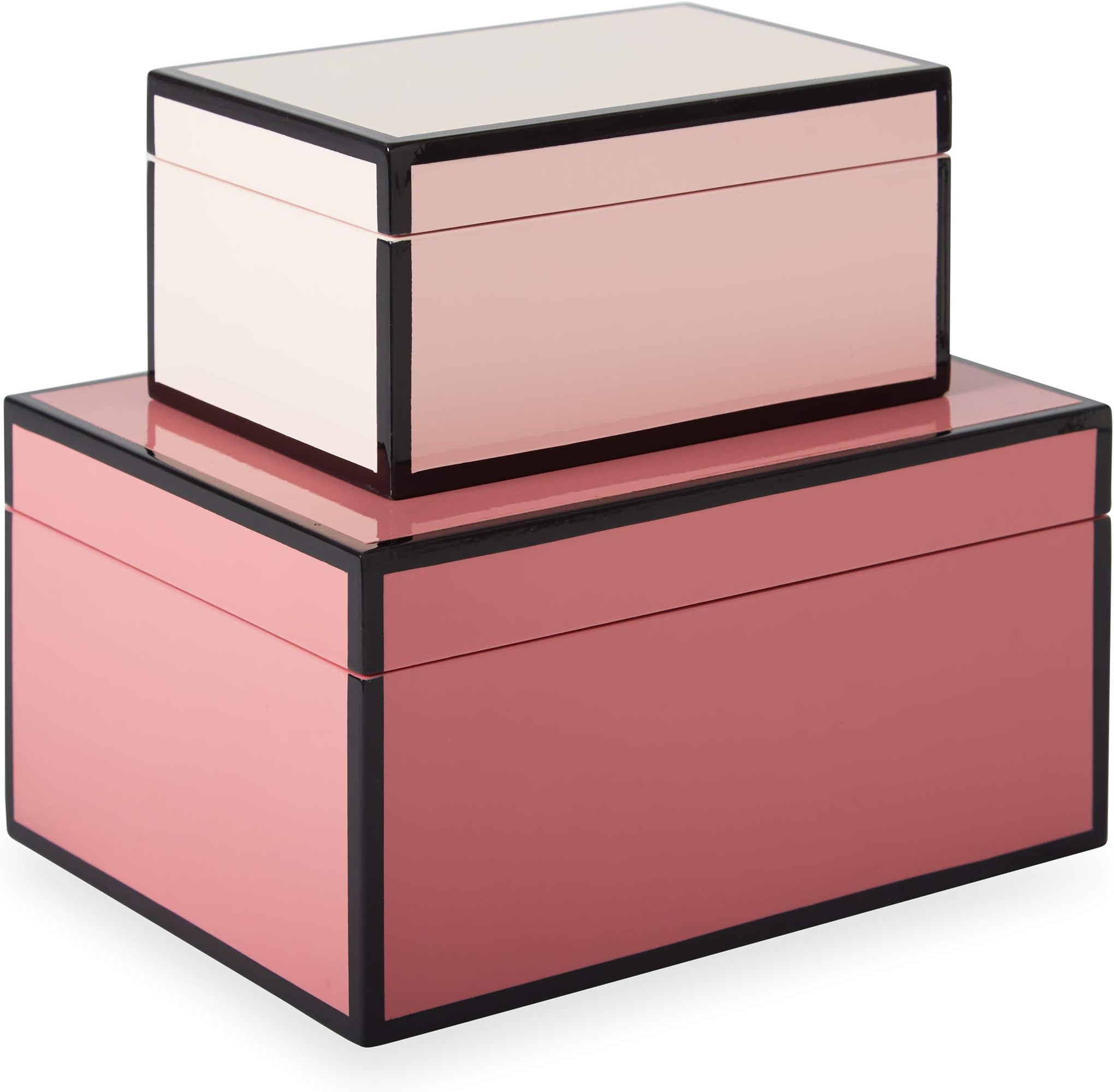 Now House by Jonathan Adler Decorative Accessories Stacking Boxes, Pink