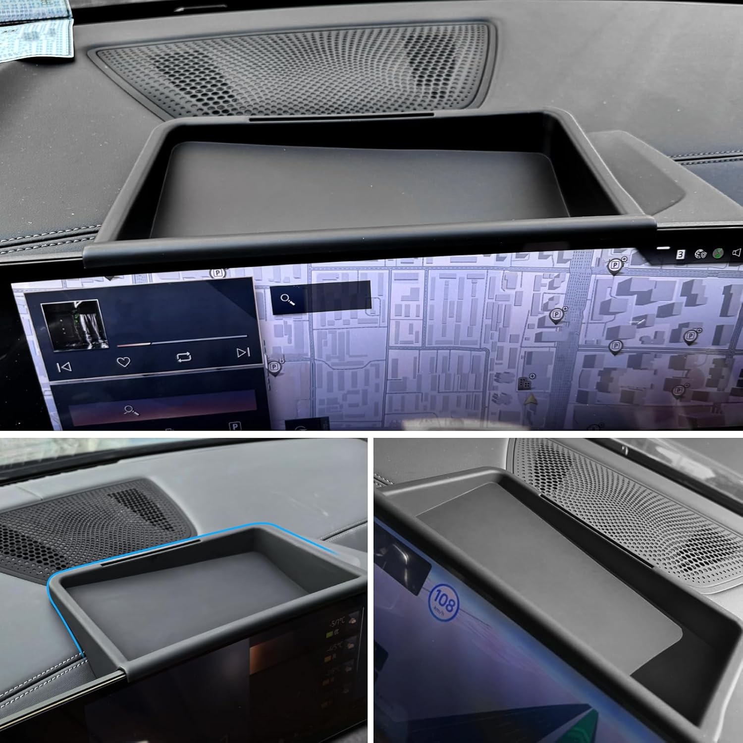 Jaronx Compatible with BMW X5 X6 X7 Center Console Organizer 2023 2024 2025 2026,14.9inch Touch Screen Dash Console Organizer for BMW X5 G05/X6 G06/X7 G07 2023-2026,Dash Tray Dashboard Organizers Tray
