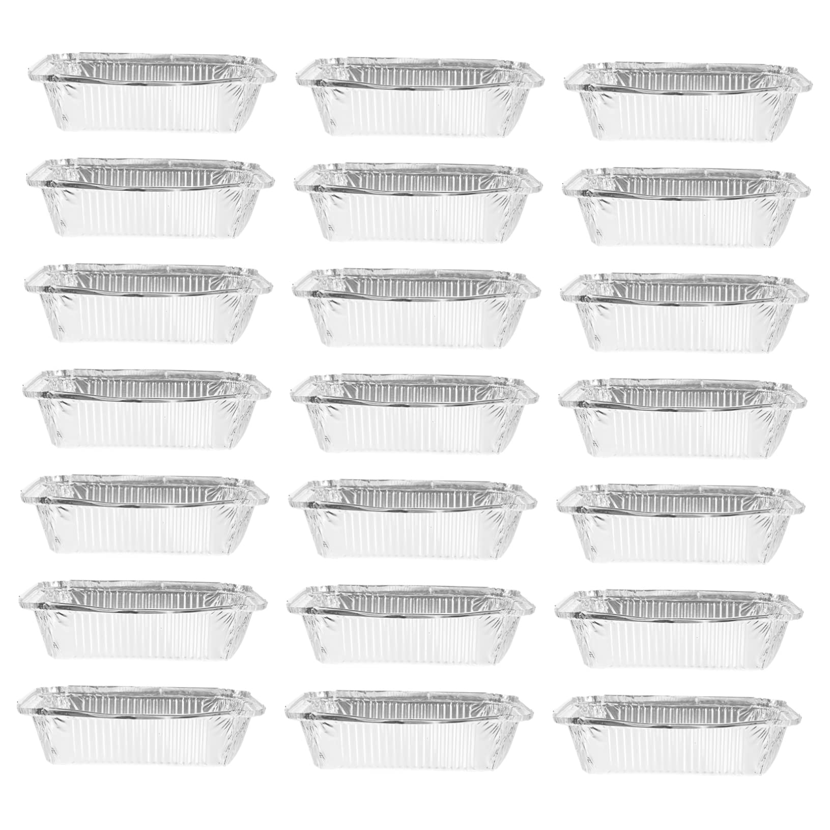 FUNOMOCYA Aluminum Foil Lunch Box Set 25pcs Disposable Tin Foil Pans Grilled Food Pans Baking Boxes Food Holder Easy to Use