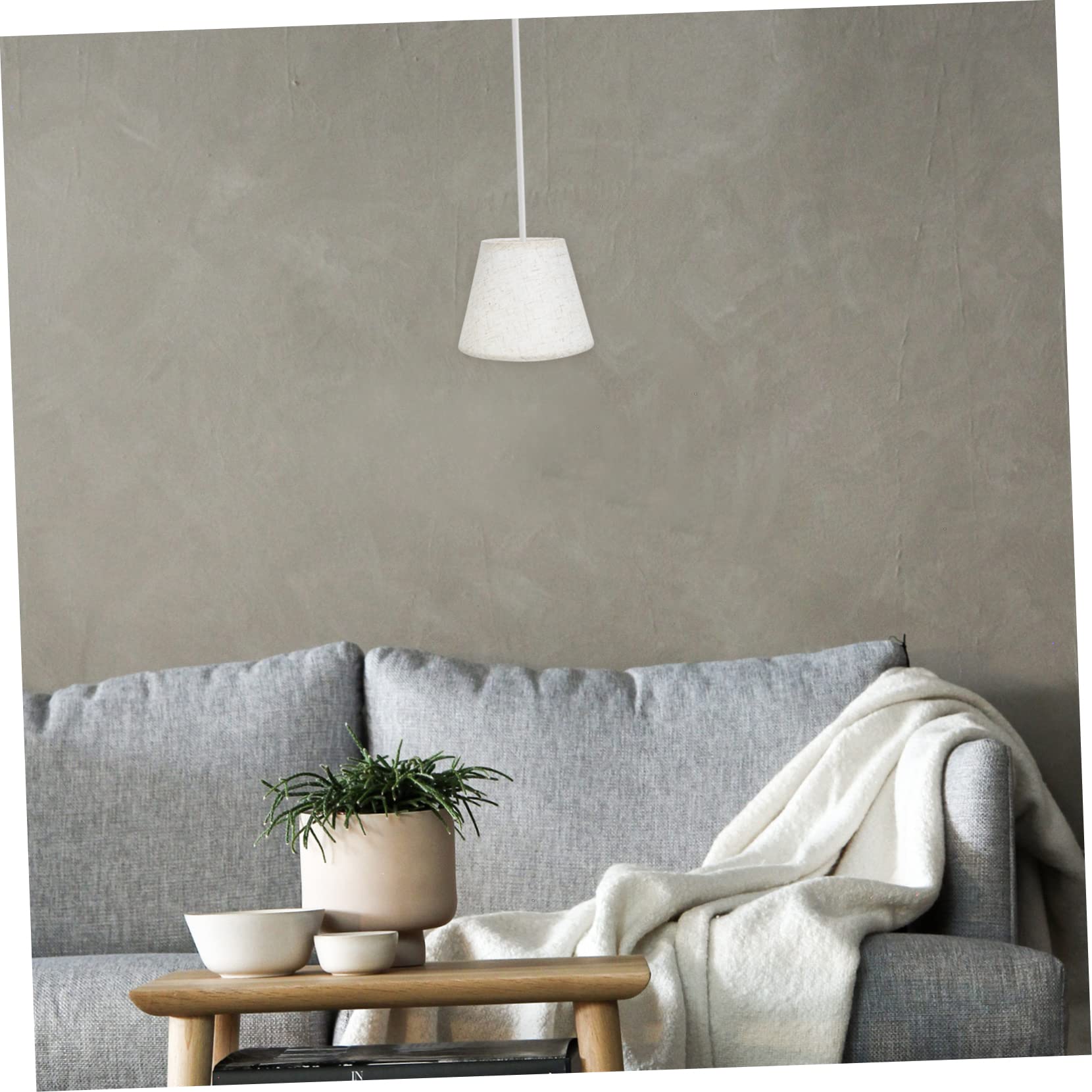 Homoyoyo Abat-jour Créatif Pour Lampe De Table - Tissu Mauve Doré E27 Élégant