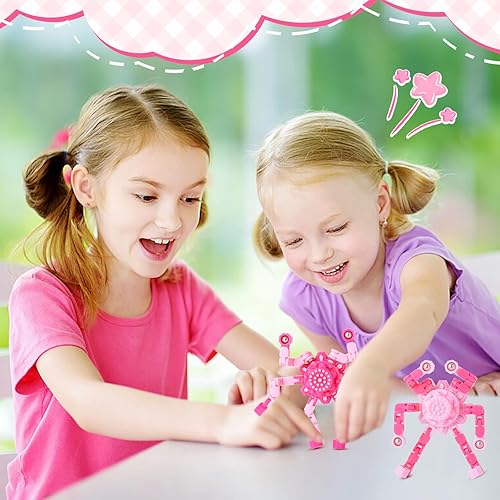 Miniatura 56 de Fidget Spinners transformables de 32 piezas para niños y adultos, juguetes sensoriales para aliviar el estrés para niños y niñas, juguetes