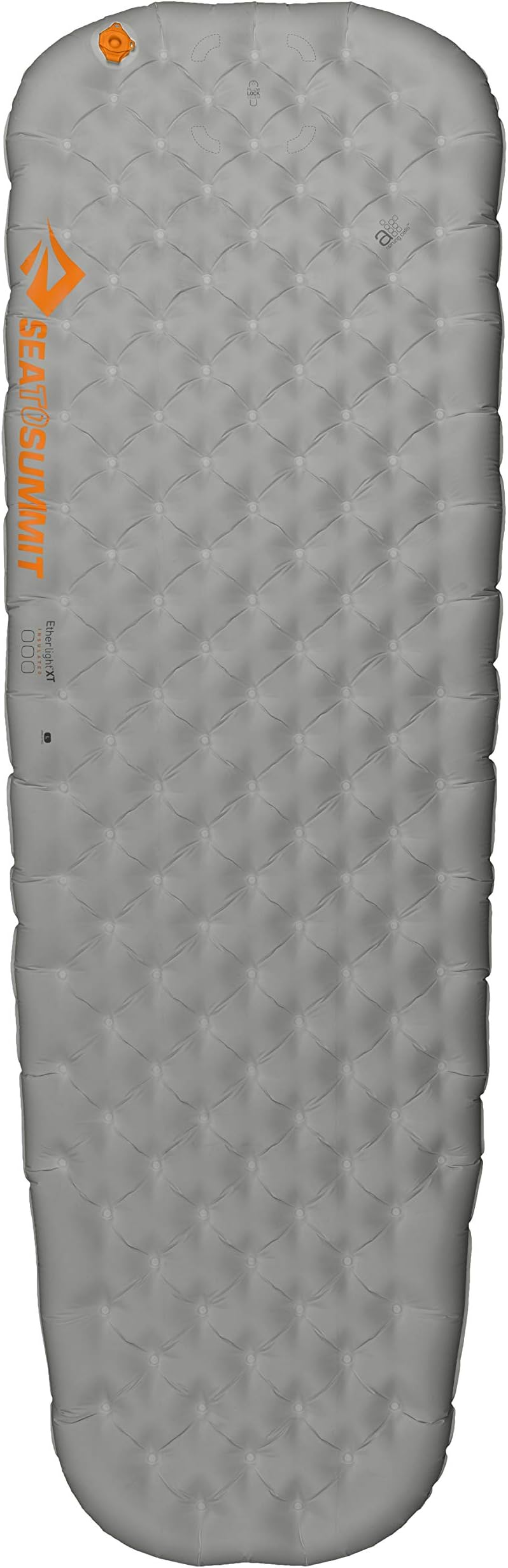 Ether Light XT Insulated Air Sleeping Mat - Thermolite - 3 Season - Lightweight - Pillow Lock System - Stuff Sack - For Backpacking & Camping - Grey