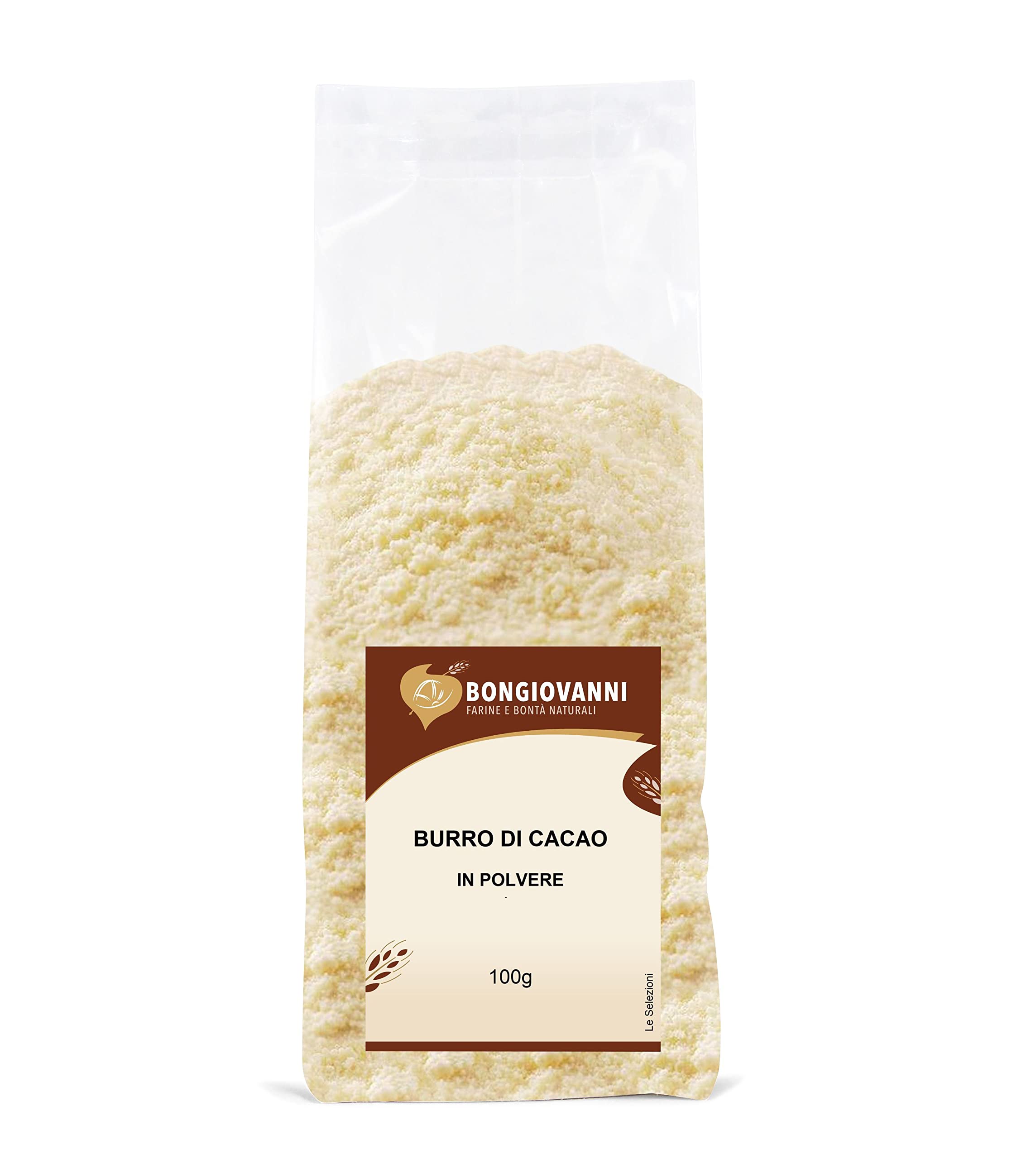 Bongiovanni Bontà Naturali Manteca de Cacao en Polvo, 100 g