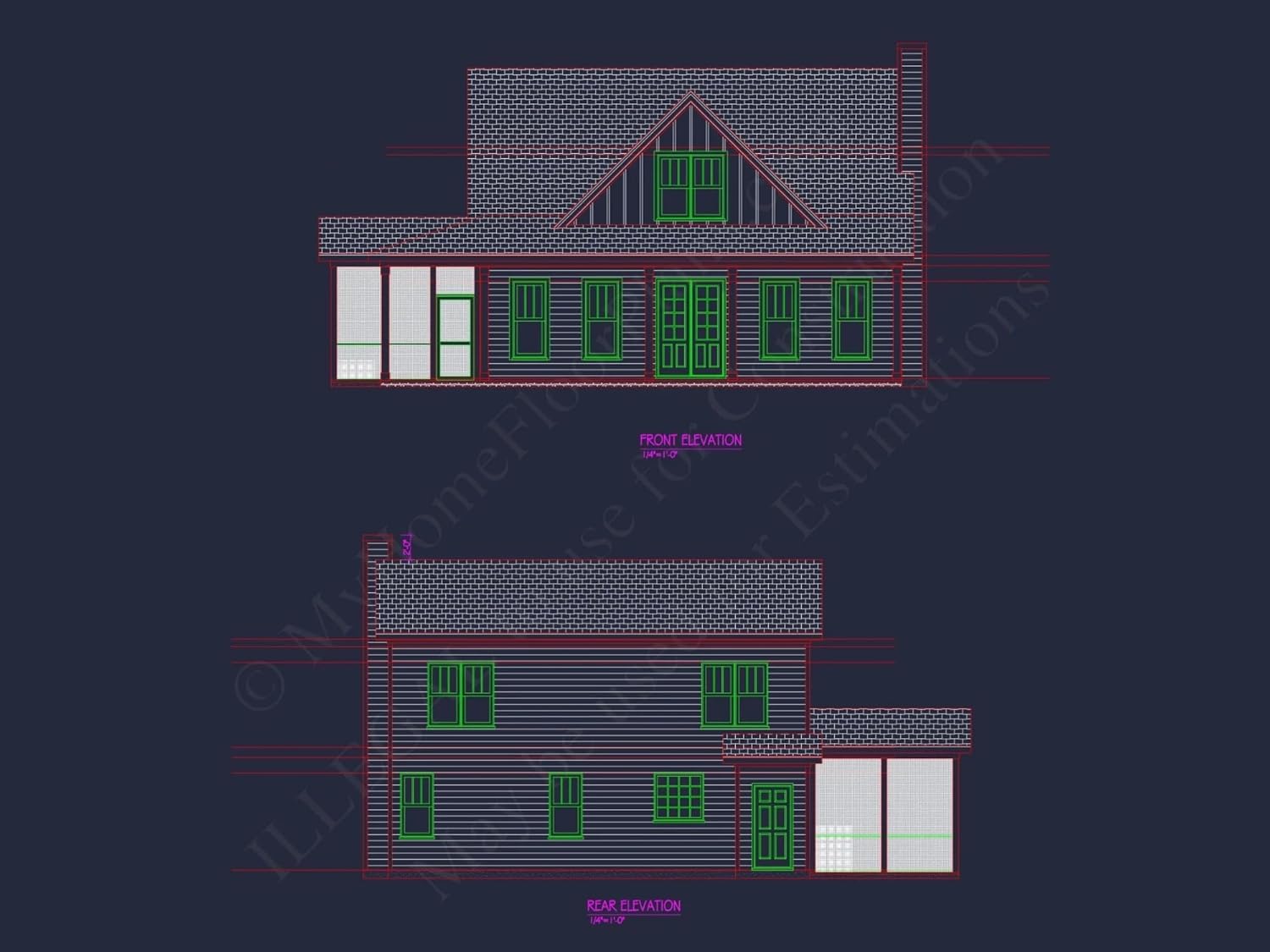 20-1346 House Plan - Modern Farmhouse Home Plan - 3-Bed, 2.5-Bath, 2,100 SF