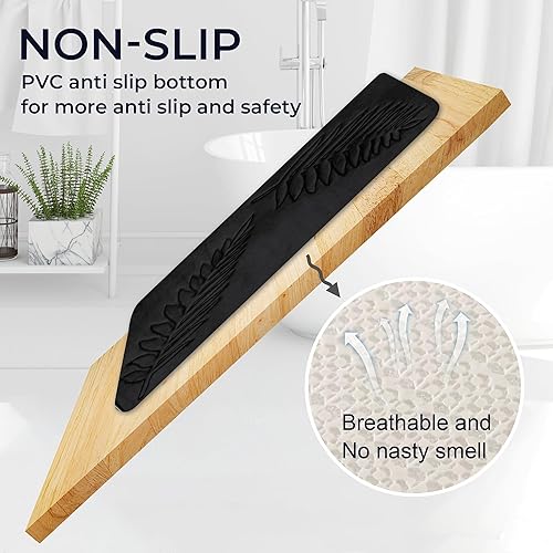 Miniatura 5 de Tapete de baño lavable de 24 x 16 pulgadas, súper absorbente, tapete de baño de espuma viscoelástica suave, de secado rápido, antideslizante, para