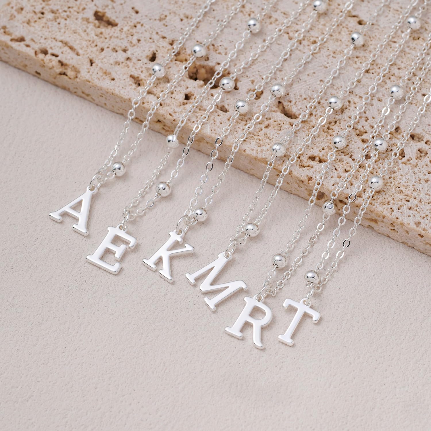 Valentines Gifts for Her Women - Initial Necklaces for Women Dainty 14k Gold Plated A-Z Letter Pendant Name Necklaces Cute Charm Choker Fashion Accessories Non Tarnish Trendy Jewelry Gift - Image 4