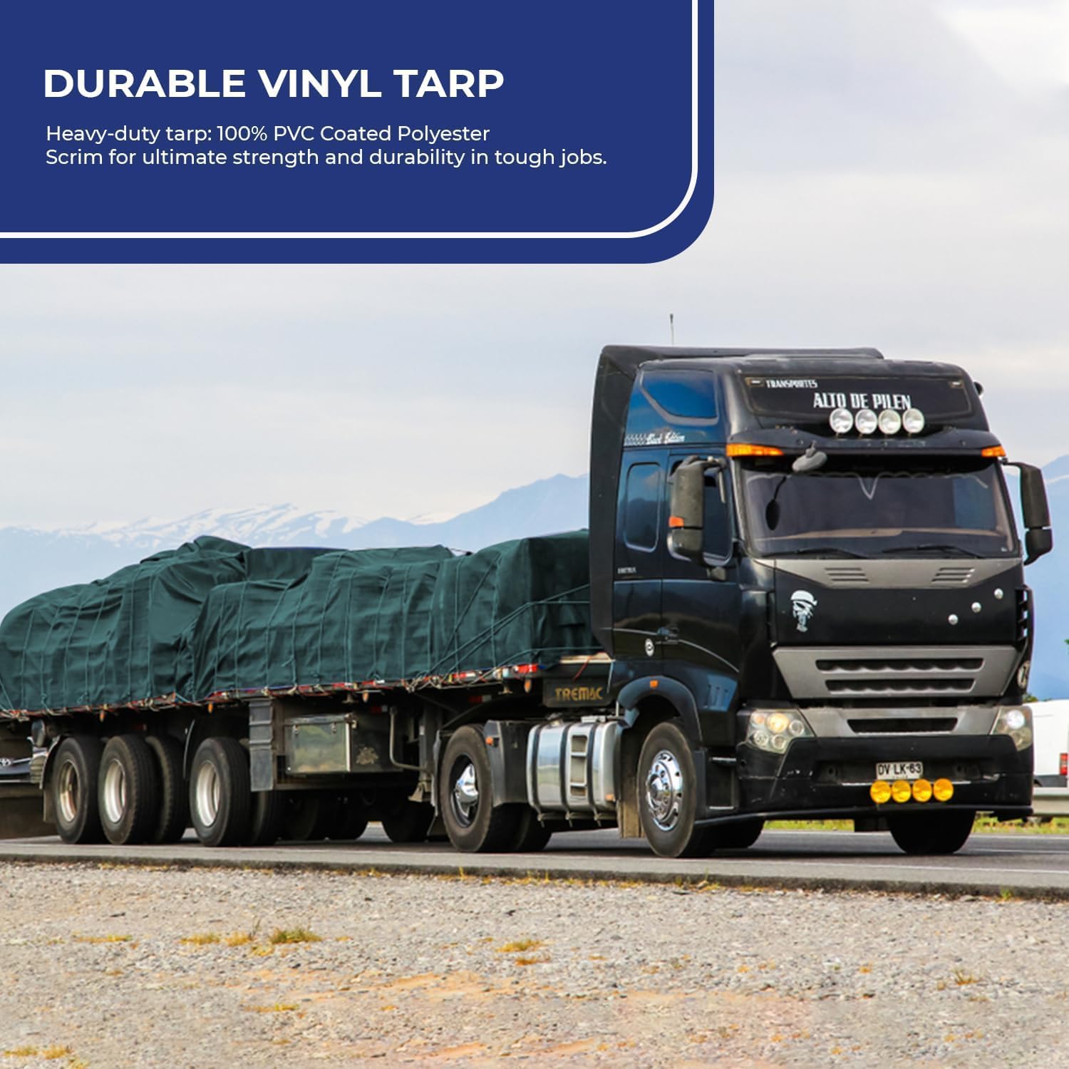 Tarps Now Heavy Duty Vinyl Tarp (20' x 40') with Grommets - Vinyl Tarps Heavy Duty Waterproof Tarpaulin for Camping, Construction, Residential, and Agriculture - 20 Mil, 18 oz, Forest Green in Color