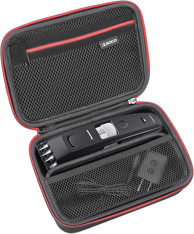Estojo rígido RLSOCO para aparadores de barba Panasonic ER-GB42-K, ER-SB40-K, ER-GB80-S, ER-GB96-K, ER-GC63-H, ER-GB37 e ER-GB86