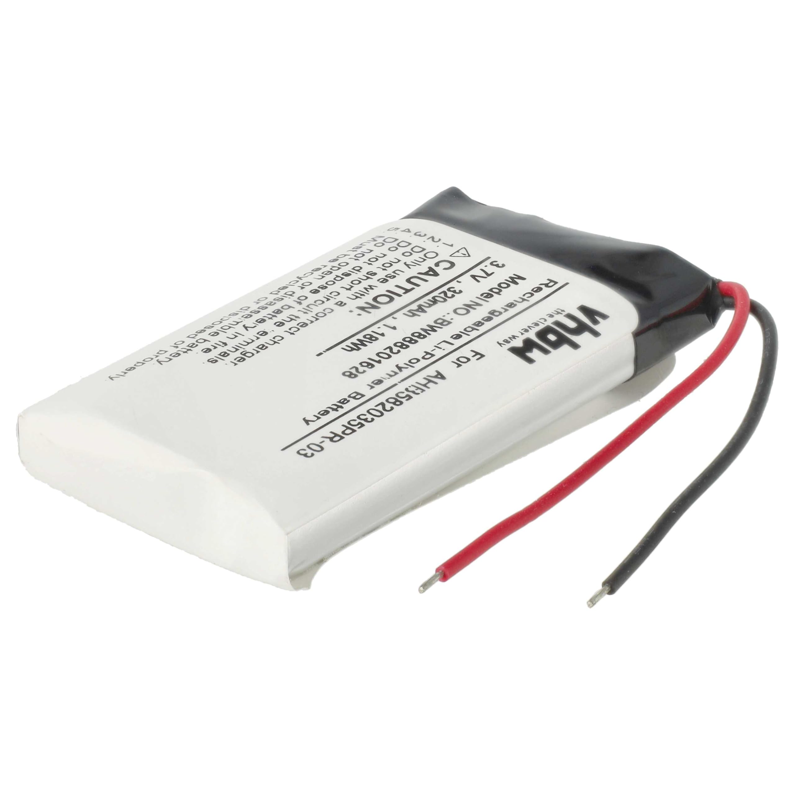 vhbw Bateria zamienna do Jabra AHB582035PR-03 do zestawu głośnomówiącego telefonu konferencyjnego (320 mAh, 3,7 V, litowo-polimerowy)