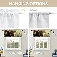 Vista 617 de Cenefas de cocina modernas con patrón de cobre marrón dorado para ventanas, cenefas opacas abstractas de marcas de arañazos y cortinas opacas