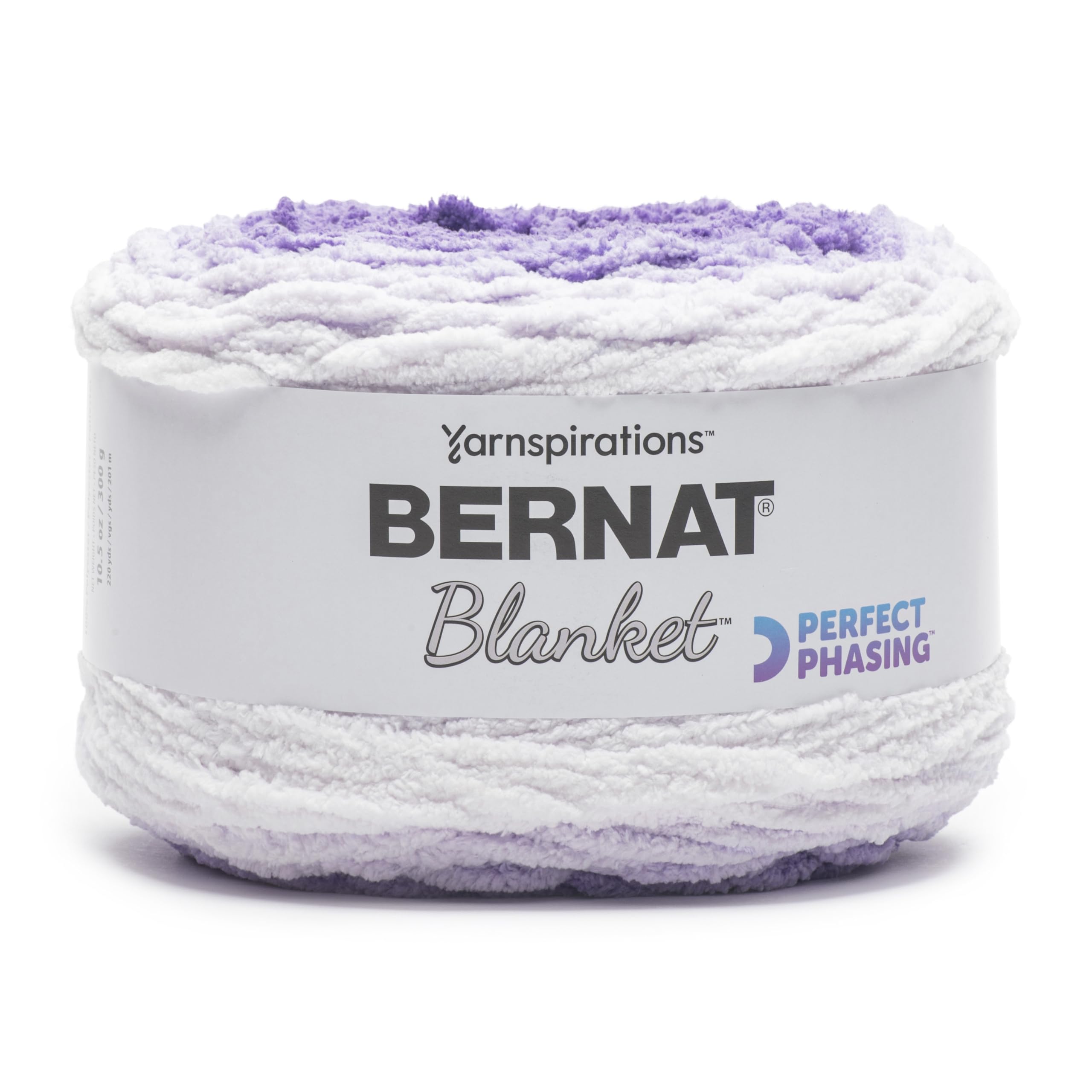 Spinrite Bernat Blanket Perfect Phasing Yarn Dark Orchid hilo chenilla para tejer mantas 1