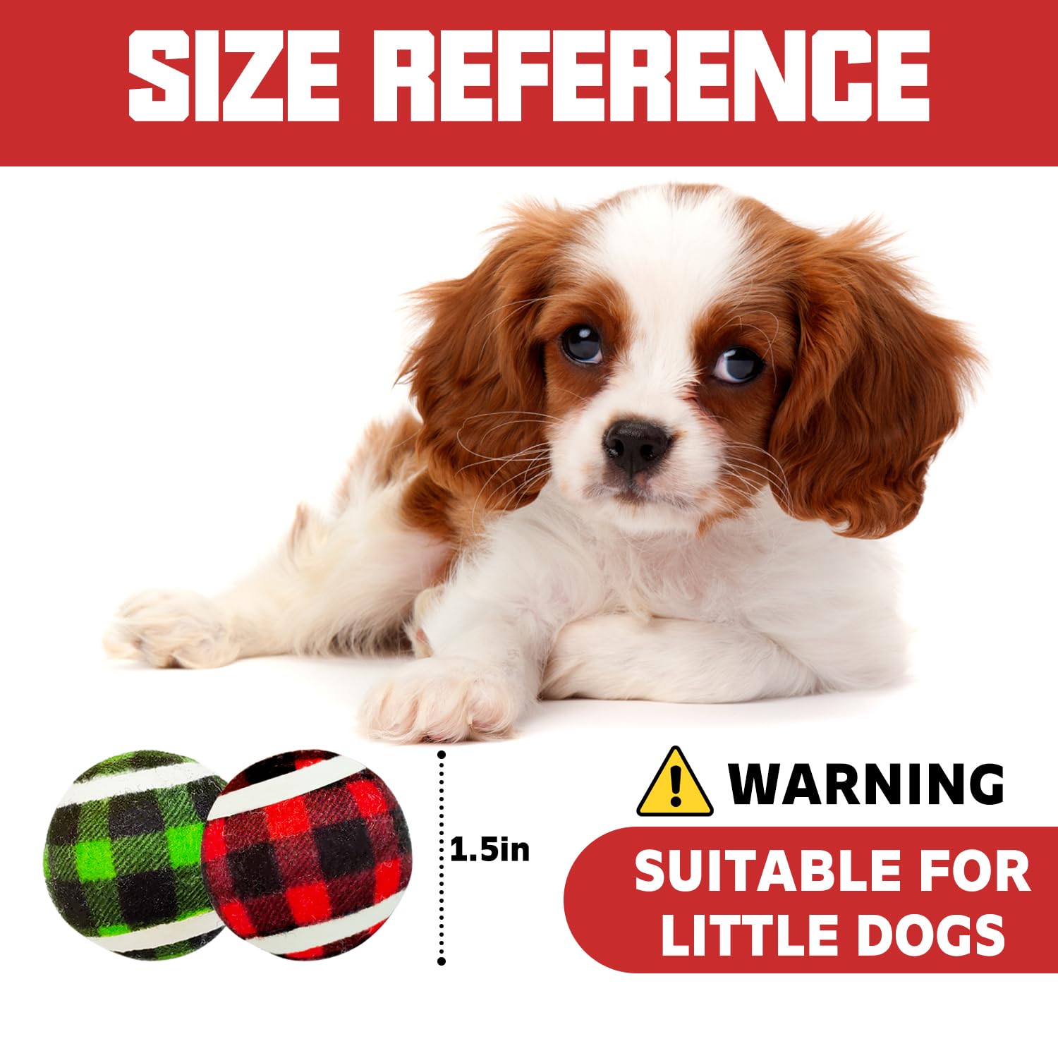 NICERINC PET X-Small Dog Tennis Balls Dog Toys Ball 1.5" Pack of 12, Fit Ball Launchers,Christmas Dog Toys - Image 2