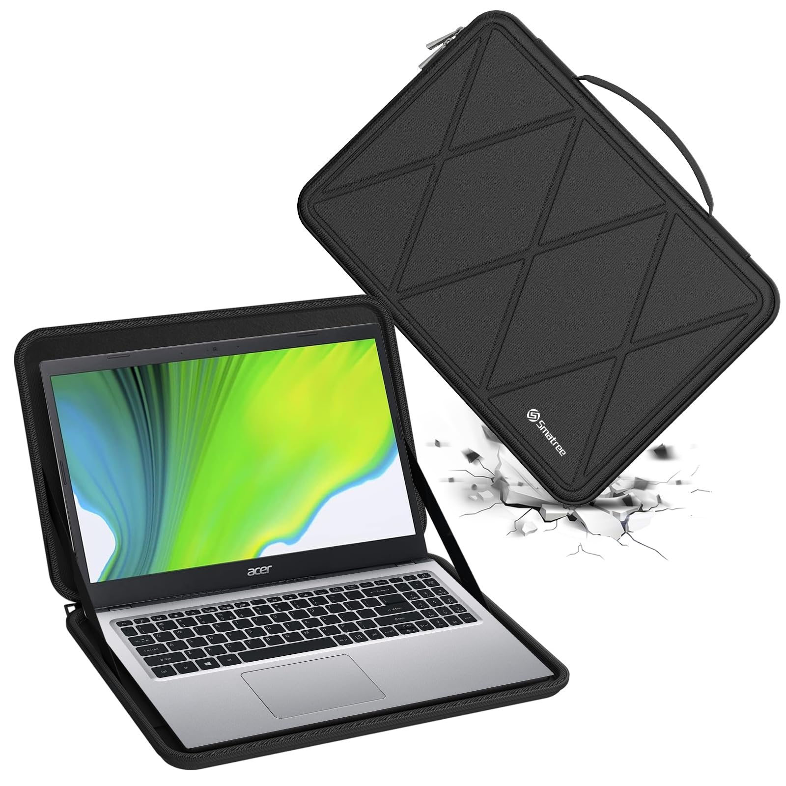 Smatree Hard Funda rígida para portátil de Funda rígida para portátil de EVA Compatible con 13,3 Pulgadas Acer Spin 3 SP313-51N-50R3 2 in 1(Not Fit with 14 Pulgadas Spin 3 SP314) (X8035T)
