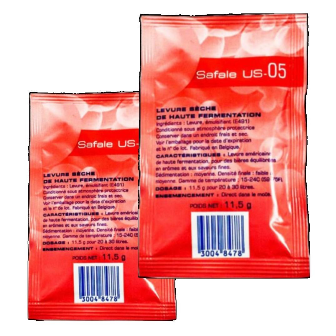 Fermentis 2X Safale Us05 Beer Yeast American Ales 11.5G 20-30L