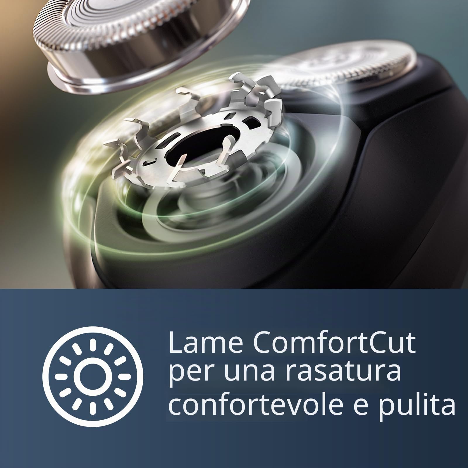 Philips Norelco Shaver 1100, con lame Comfort Cut e testine flessibili 4D (solo per uso con filo), S1016/90