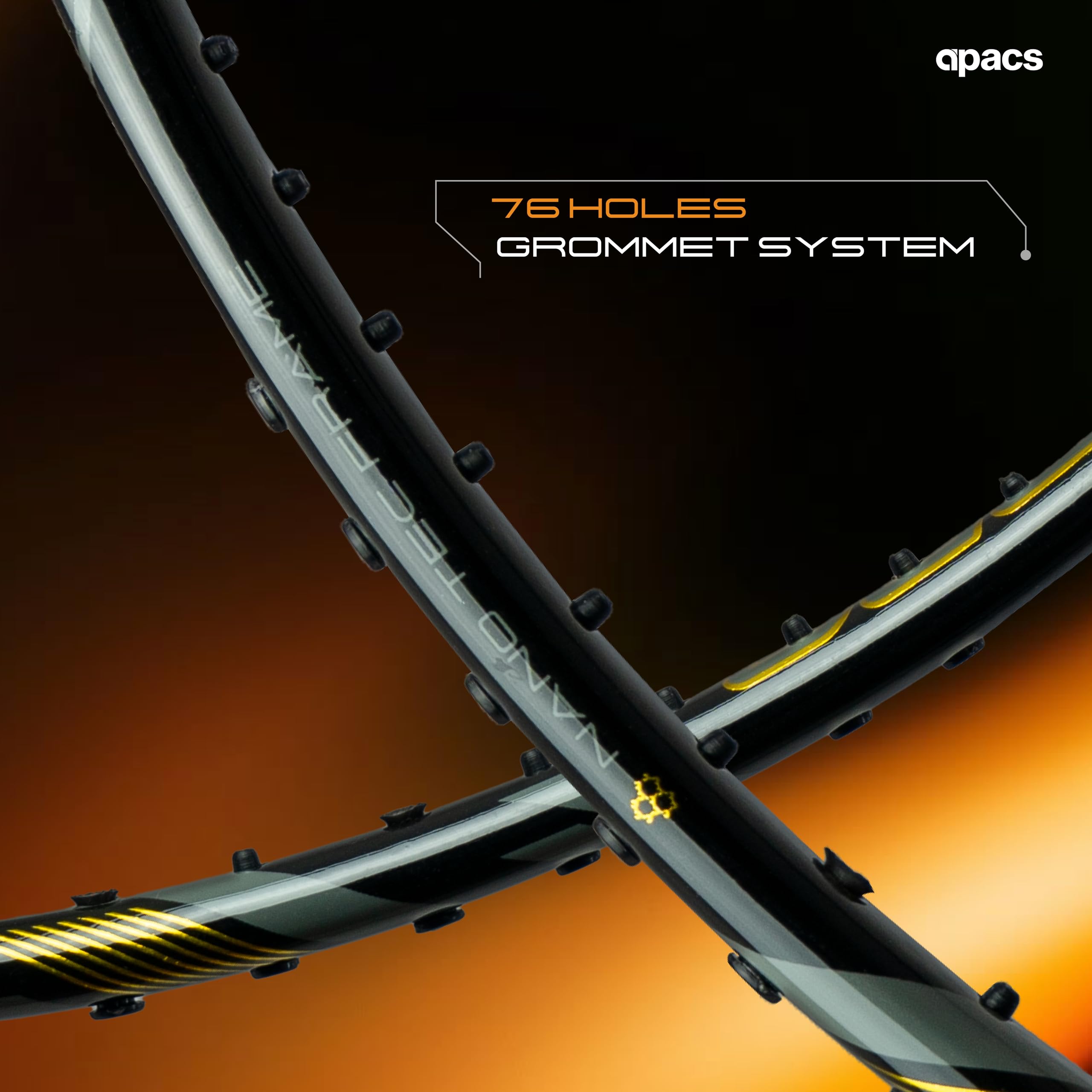 Buy APACS Cross Court Pro (4U)| 50T Carbon Fibre | T-Throat