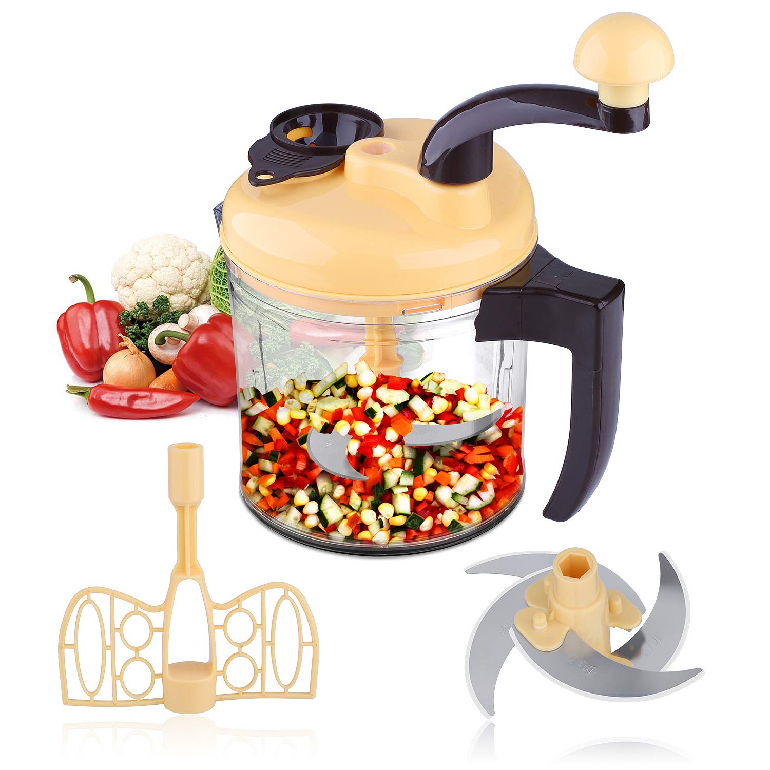 Buy Jeslon Hand Food Chopper/Cutter, Fastest, Easiest to Use, Easy To