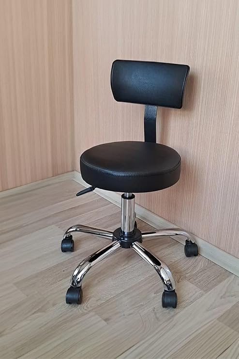 Depolife Office Laboratory Student Office Stool Metal Foot Wheelchair Backrest Work Chair
