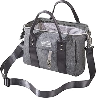 SUNVENO Small Diaper Bag Tote Essentials Mini Baby tote bag Capacity for Diapers, Toys & Snacks On The Go, Gray