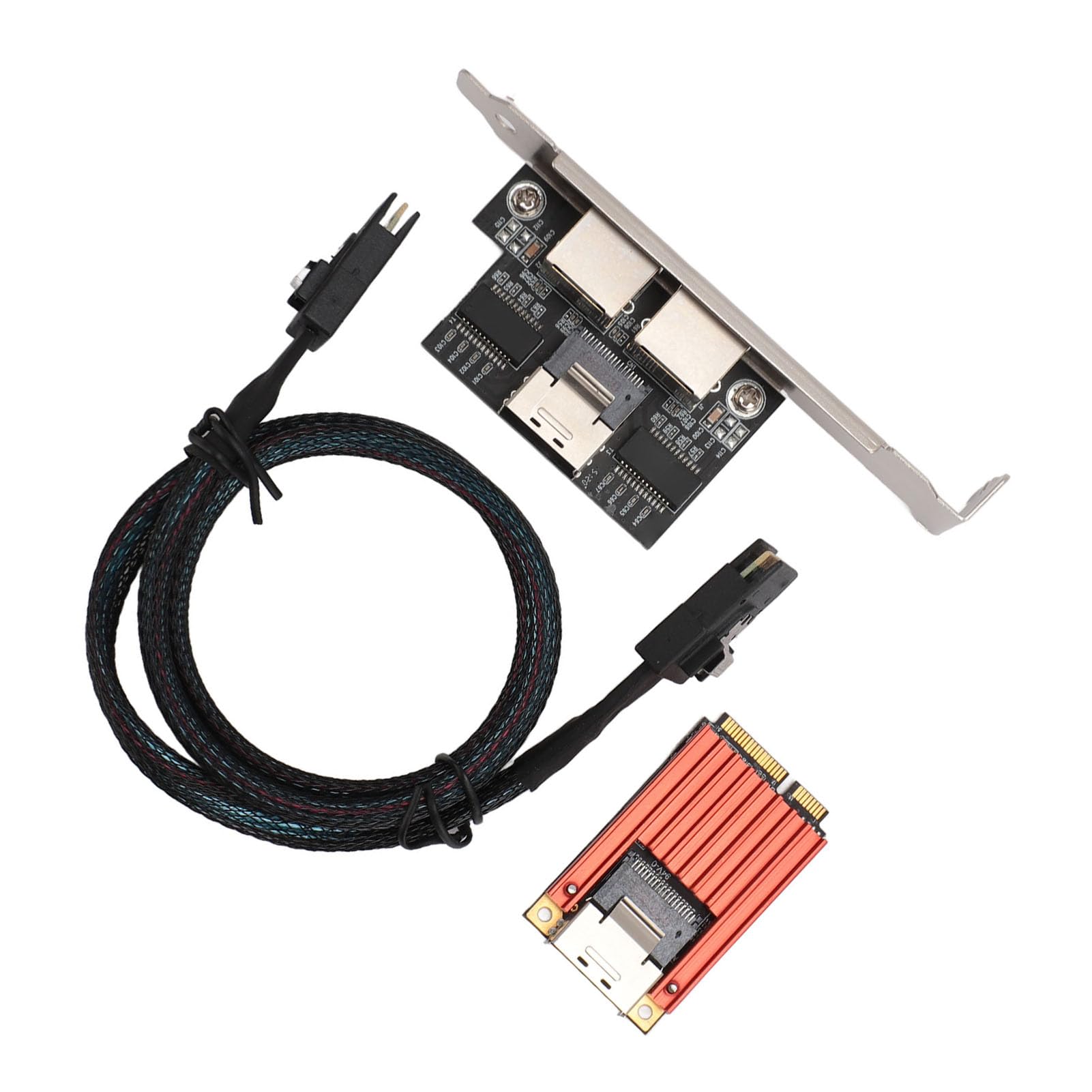 EMUKOEP Scheda PCIe Gigabit Ethernet a Doppia Porta per Prestazioni di Rete Efficienti per Server/