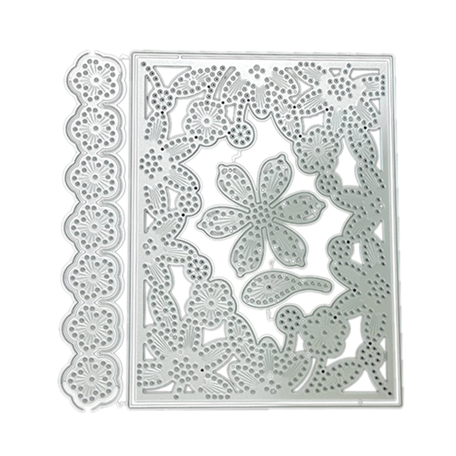 Buxuaaaa Frame Cutting Dies Stencil Mold Embossing Pattern for Children Adults Projects Metal Cutting Dies for Scrapbooking